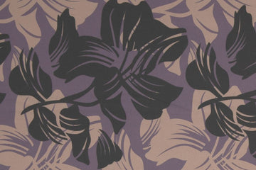 Restmenge 1,5 Meter NANO-Softshell "Fiete" mit Blumen, lila